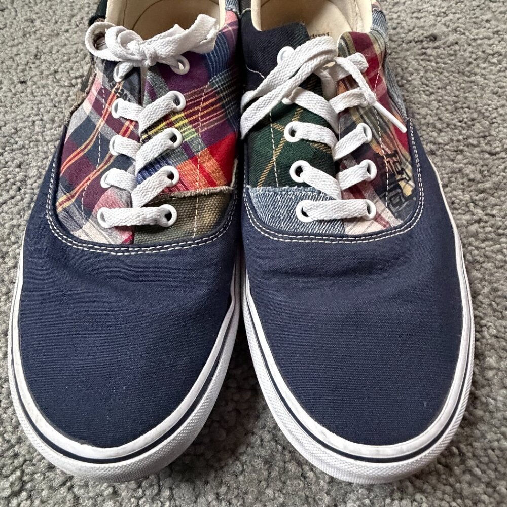 Polo Ralph Lauren Keaton Patchwork Sneakers Men's Size 13 -Skater Inspired -GUC - Picture 14 of 14